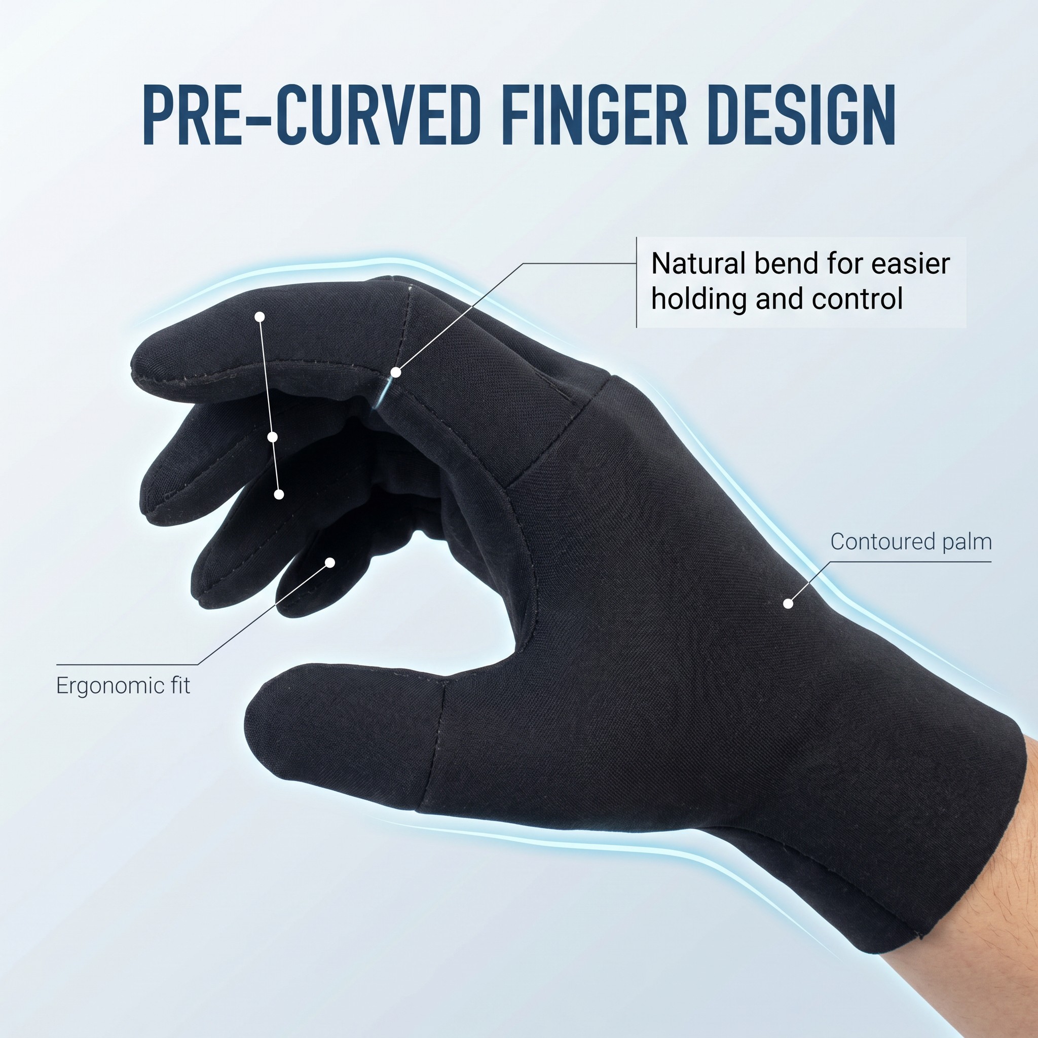 Neoprene Curved Gloves