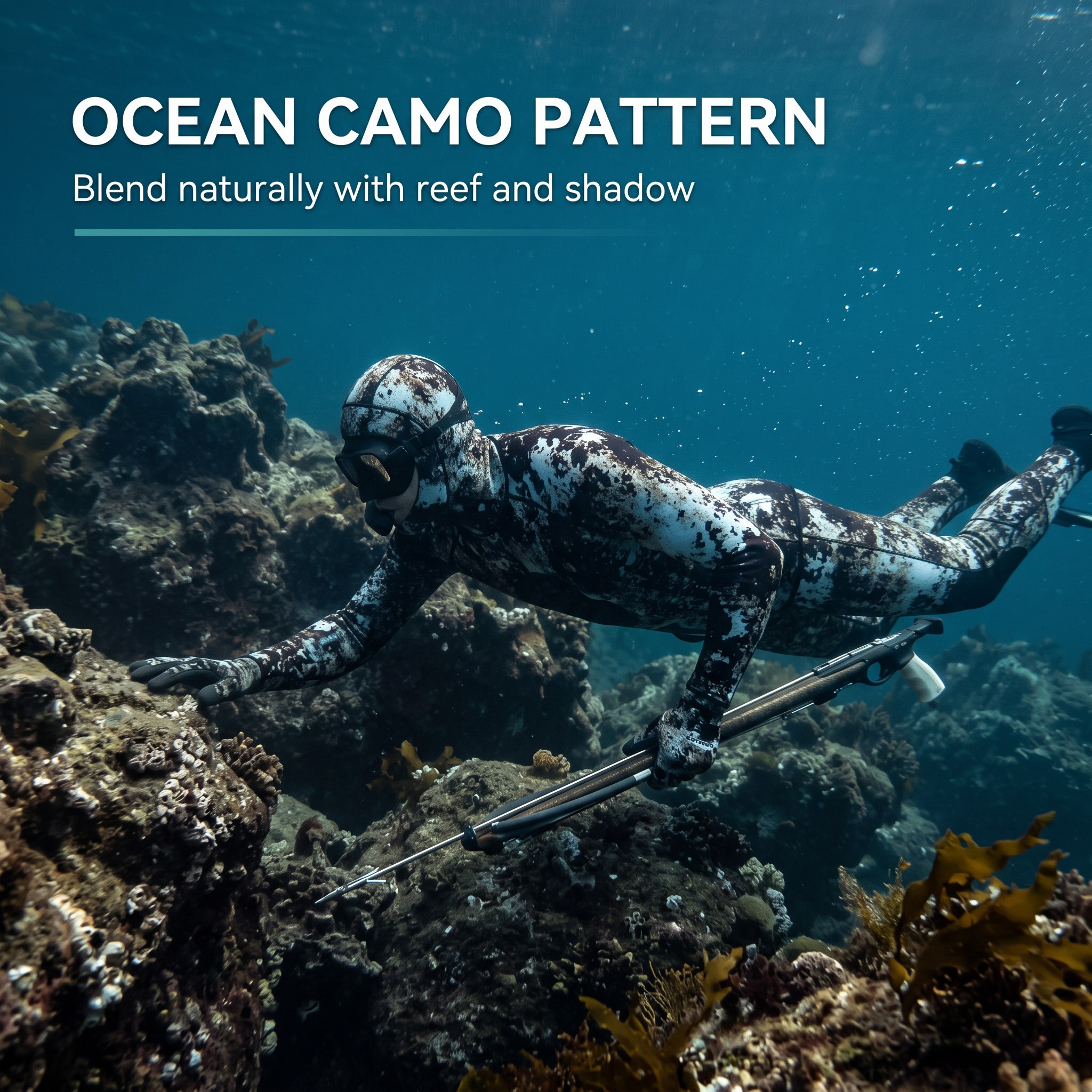 Mens Two Pieces Spearfishing Wetsuits