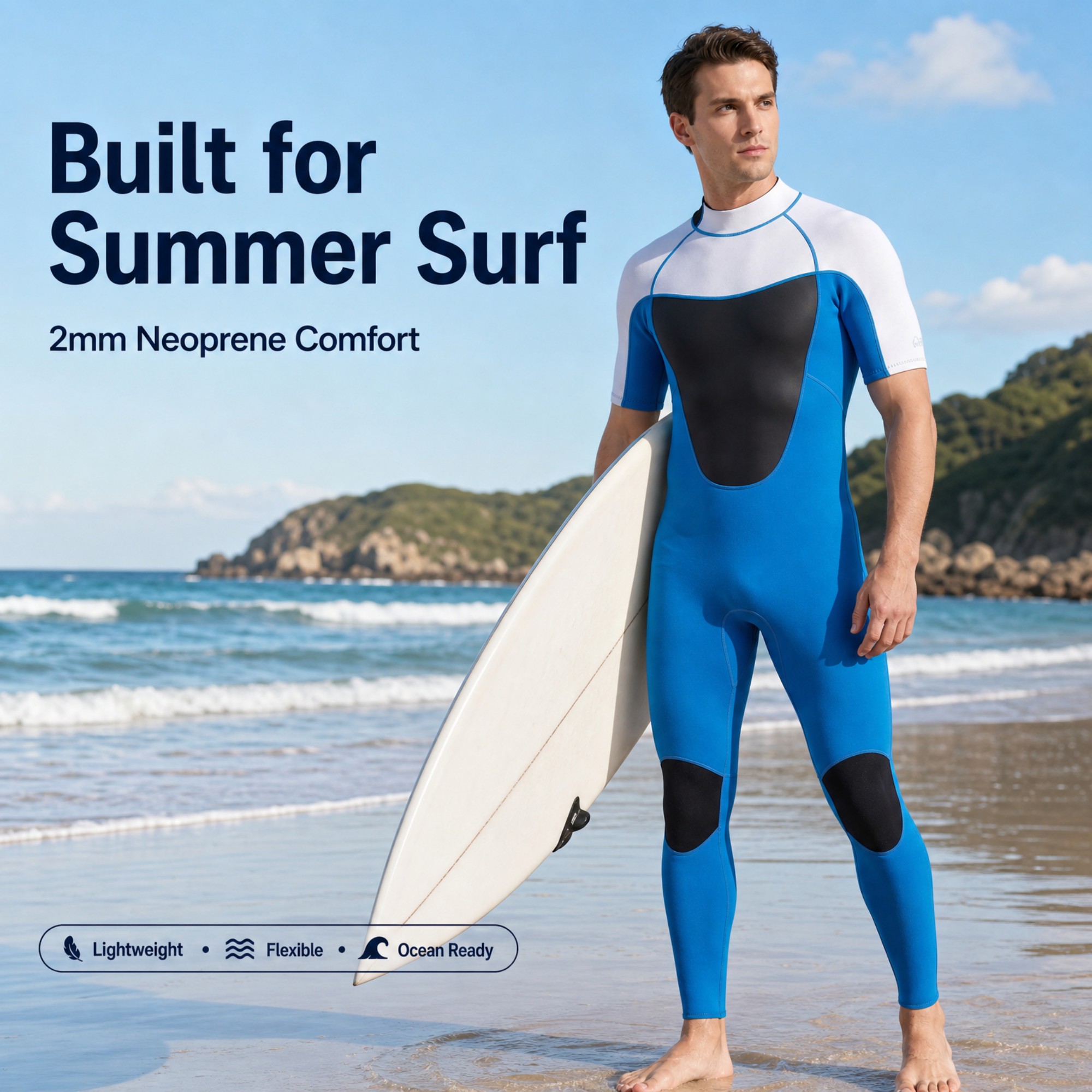 Mens SS Back Zip Spring Suit