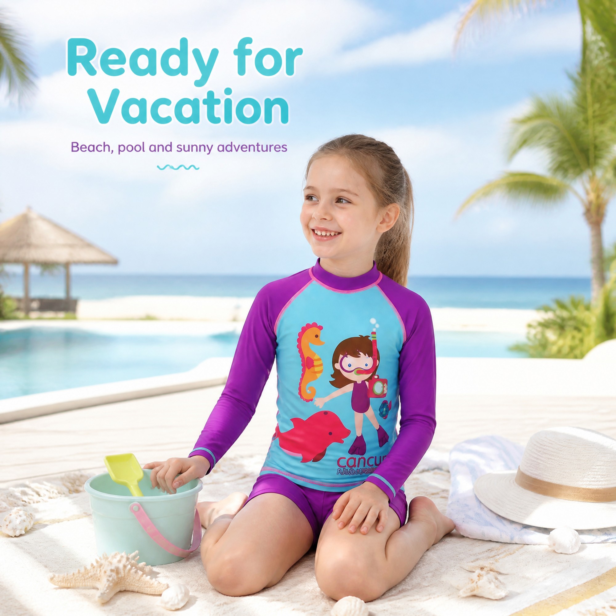 Girls LS Rash Guard