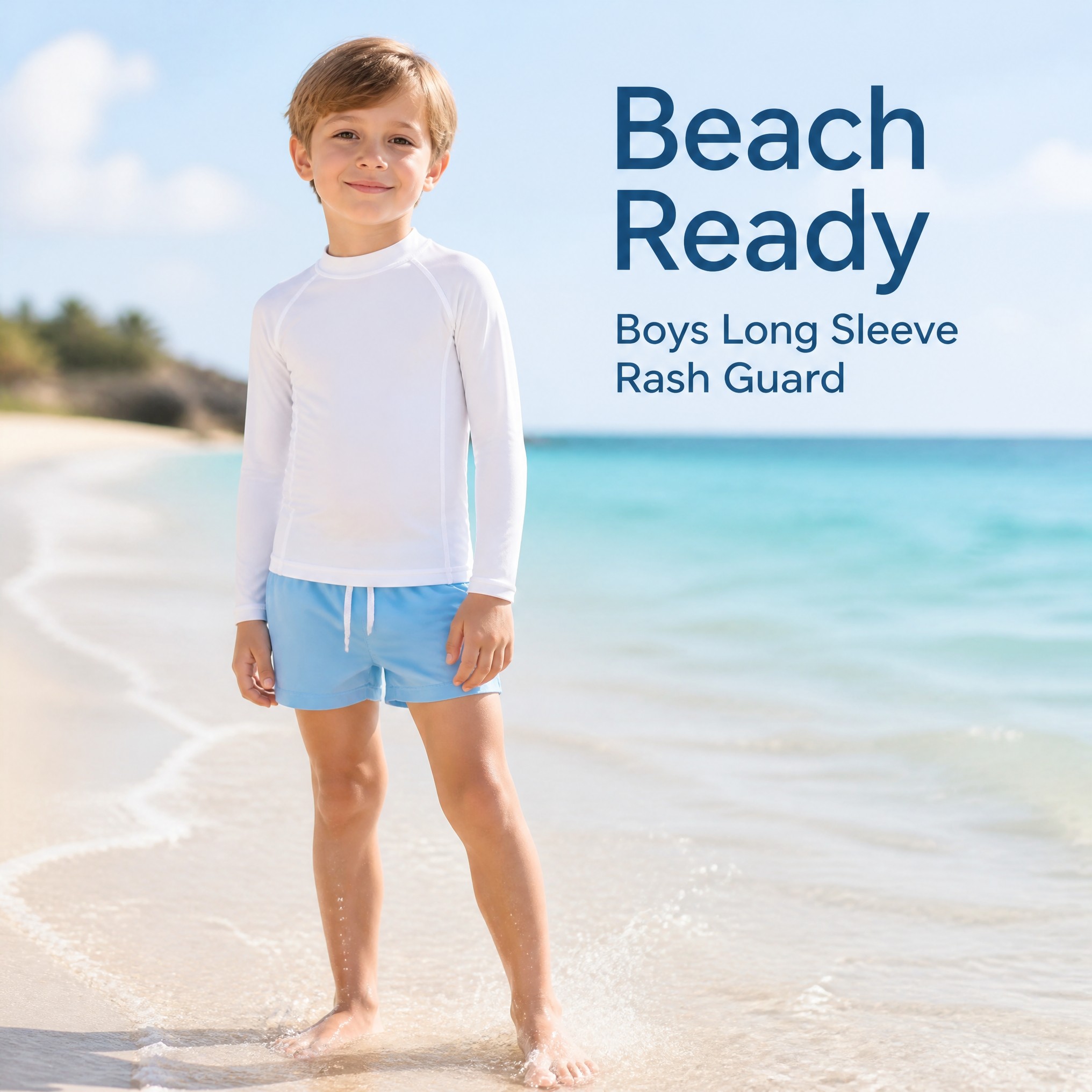 Boys Long Sleeve Rash Guard