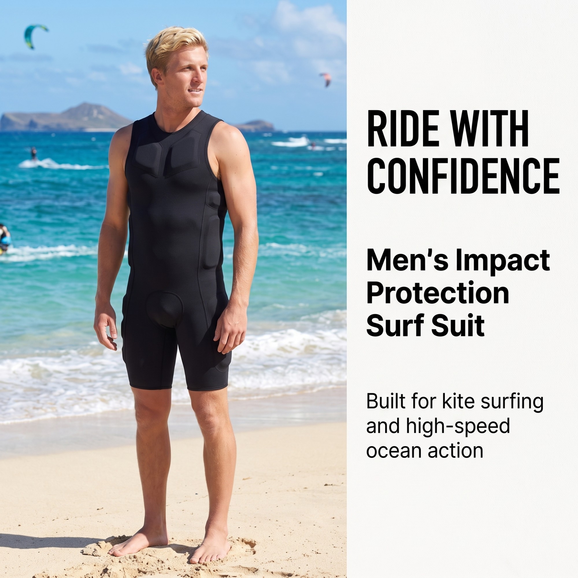 Short John Impact Wetsuit Surfing
